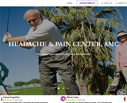 Website for Headache & Pain Center