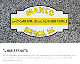 Landscaping supplies on the Northshore for Mandeville, Madisonville, Covington, Lacombe, Abita Springs and Folsom