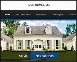 Website for MCM Homes Construction