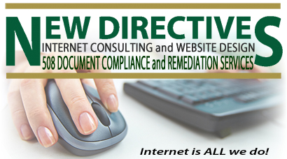 New Directives website design and 508 document remediation services